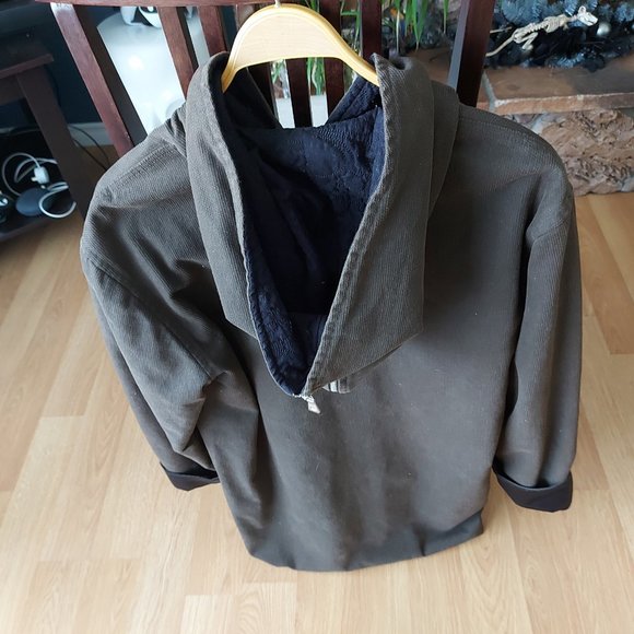 Blue Willis Long Winter lined Jacket with hood - Picture 3 of 11